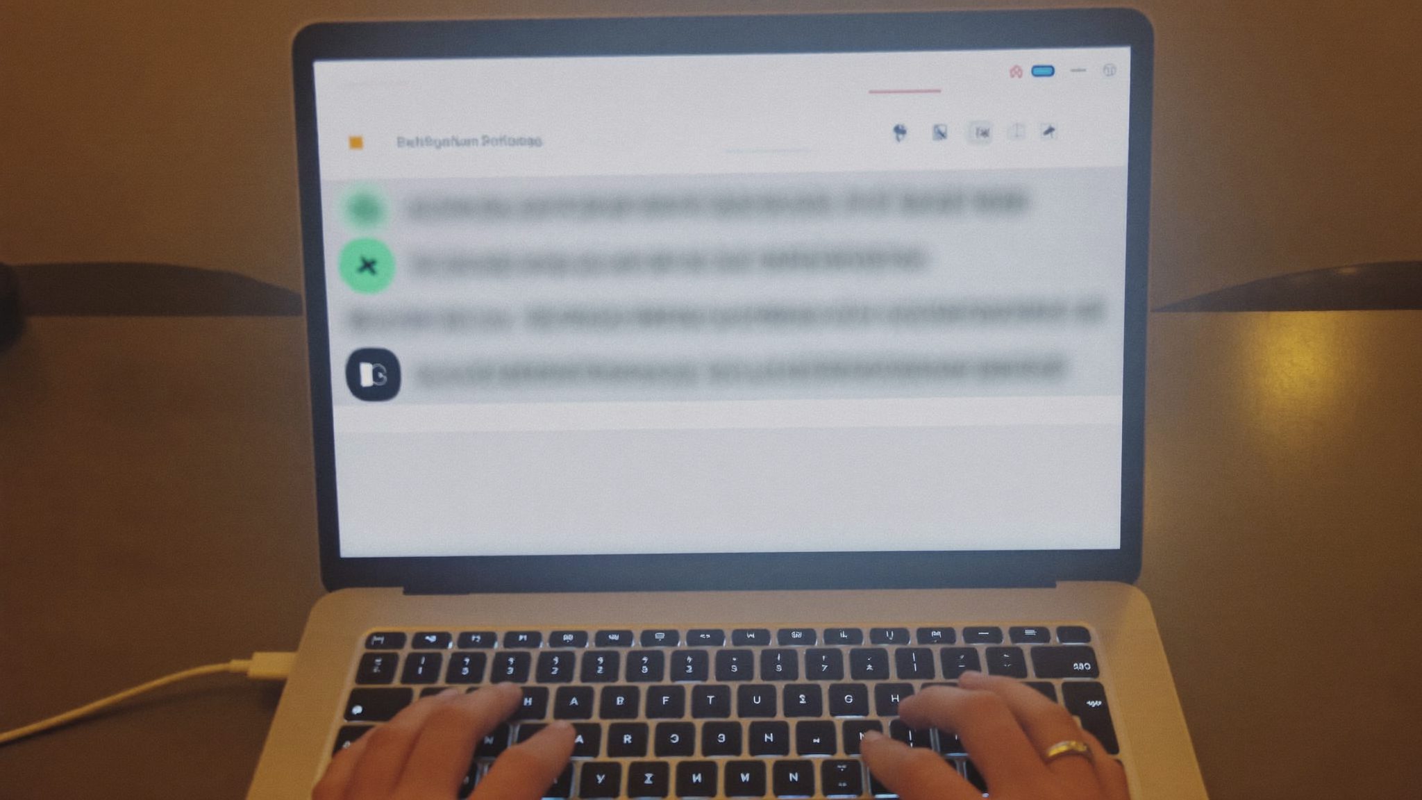 An AI chat assistant answer screen open on a laptop